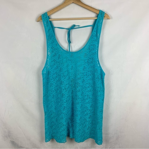 VICTORIA SECRET Blue Lace Swim Coverup Sz‎ Med